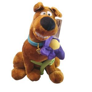 Vintage Scooby Doo with Flower Cartoon Network  Plush 1998